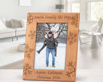 Snowflake Picture Frames for Vacations