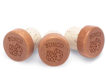 Bunco Wine Stopper Party Favors