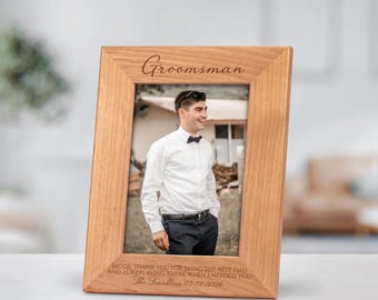 Custom Picture Frame Wedding Thank You Gifts for Groom Party