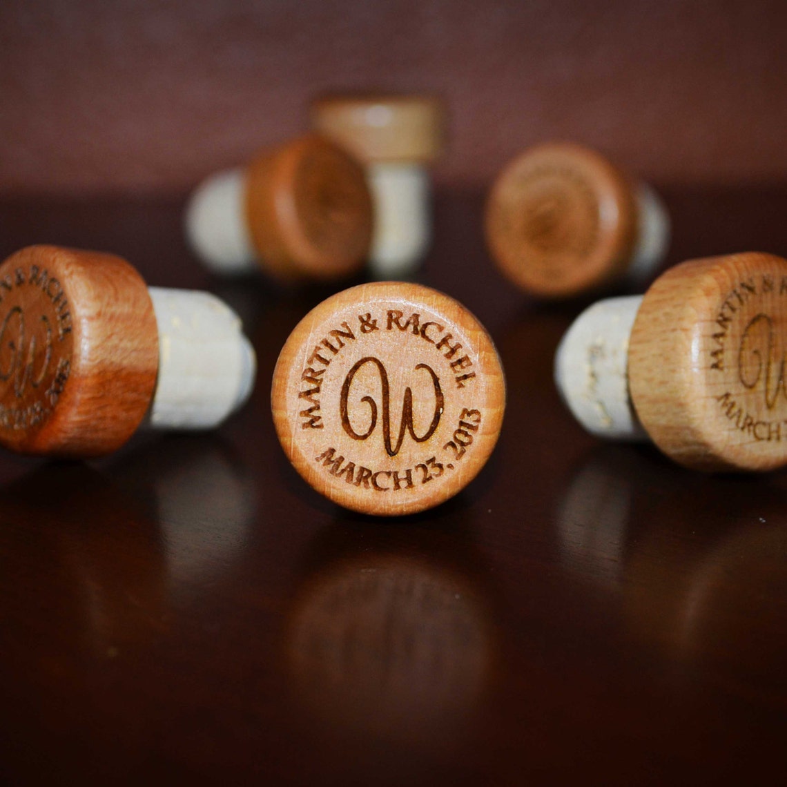 Personalized Wine Stoppers
 Engraved Wine Stoppers Bulk Personalized Wine Themed Wedding Etsy