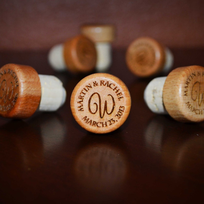 Engraved Wine Stoppers Bulk Personalized Wine Themed Wedding Etsy