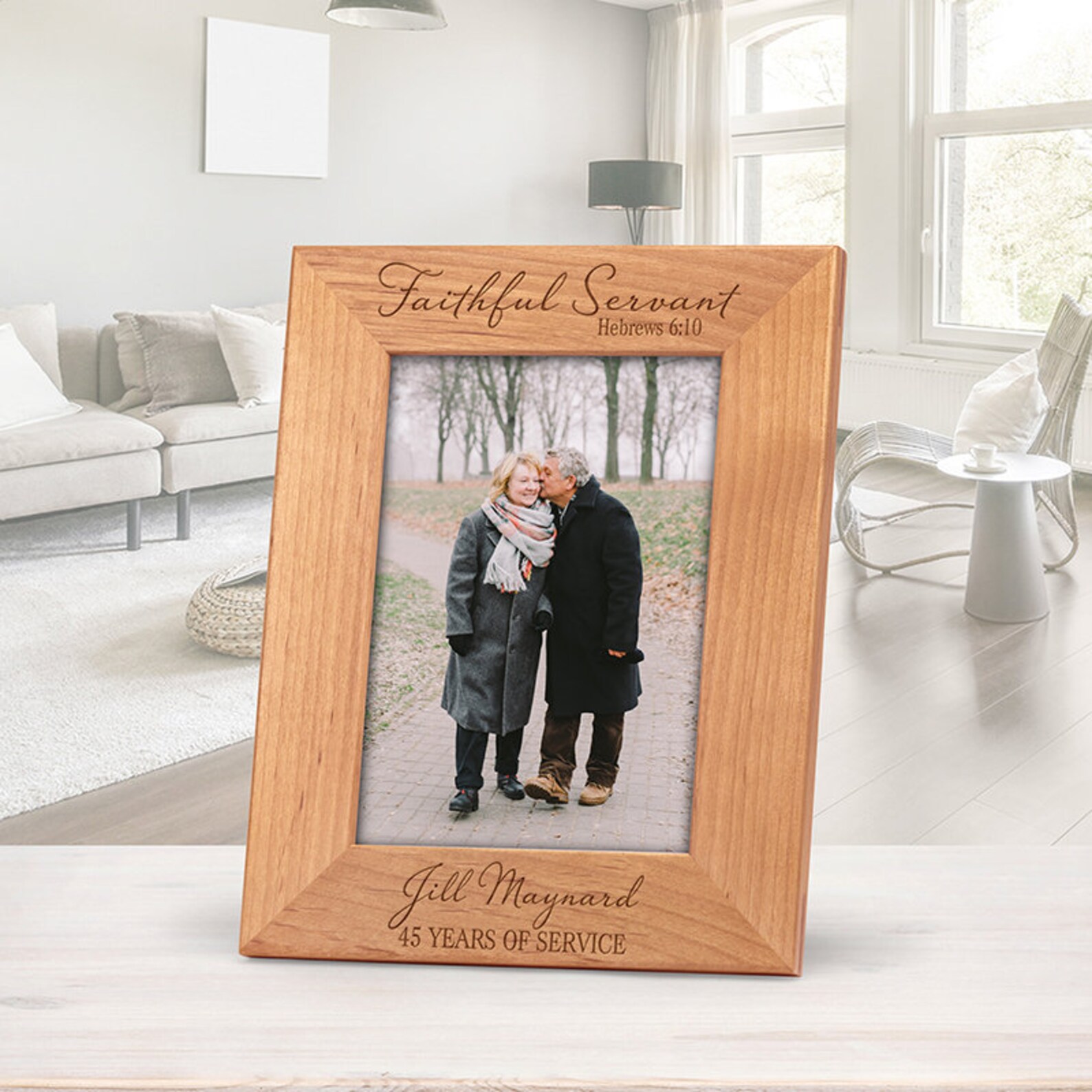 Faithful Servant Frame - Hebrews 6:10 Frame - Godparent Frame Gift ...