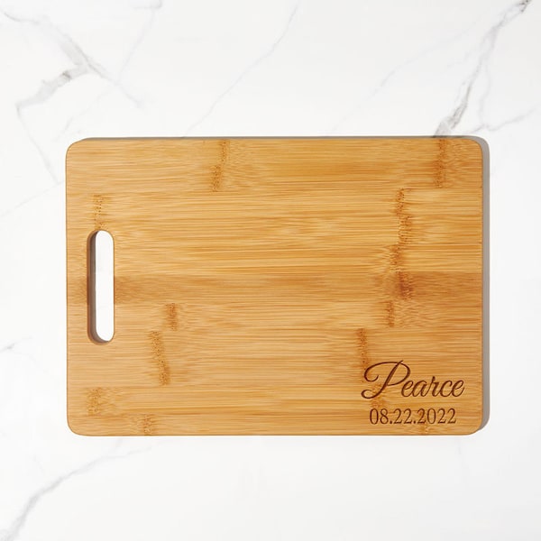 Personalized Cutting Board - Family Name Custom Engraved Cutting Board - Cherry - Bamboo - Walnut - Maple Cutting Board