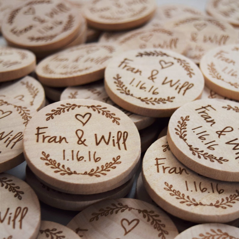 Rustic Wedding Favor Wood Save the Date Nature