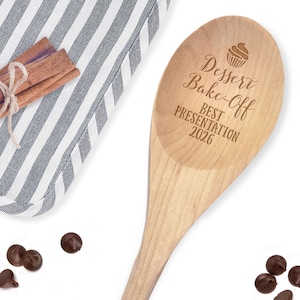 Bake Off Award Spoons - Participant Gift -  Baking Competition Favor -  Wood Spoon Prizes -  Cupcake Award - Corporate Team Building