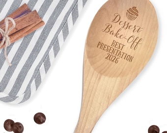 Bake Off Award Spoons - Participant Gift -  Baking Competition Favor -  Wood Spoon Prizes -  Cupcake Award - Corporate Team Building