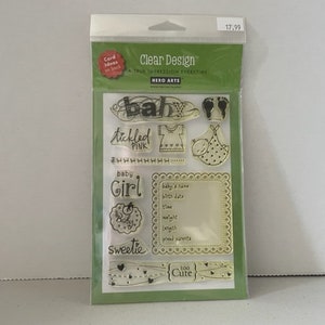 Sellos transparentes - Baby Girl de Clear Design Hero Arts
