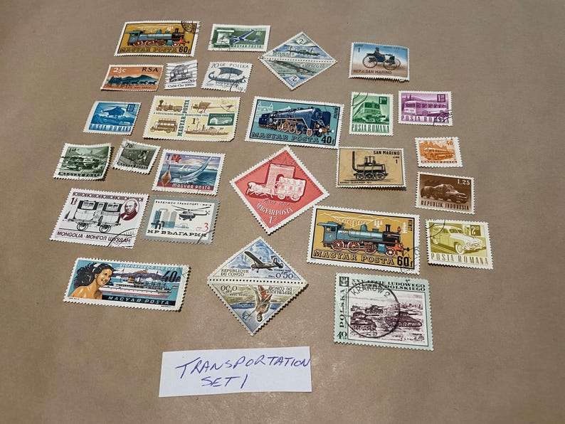 Themed Vintage World Wide Postage Stamps - Used, off Paper, No ...