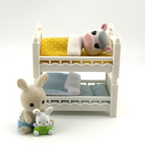 3D Printed Kids Bed for Calico Critters - stackable bunk bed!