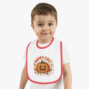 Pumpkin-Themed Bib