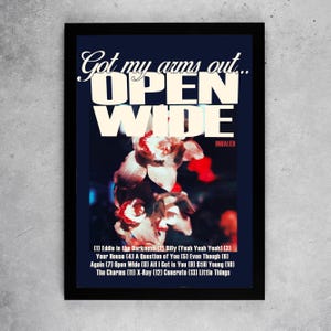 Inhaler Open Wide Album, Vertical Wall Art Poster Home Decor - Music Lover Indie Rock Fan Gift Fan Art 2025 Album