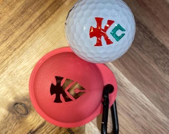 Kansas City Golf Ball Stencil: Chiefs & Royals, 3D Printed PLA