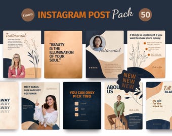 Plantillas coloridas de Instagram - Coach de plantillas de Instagram - Plantillas de Instagram para empresas - Plantillas de Instagram beige - Publicaciones de retrato
