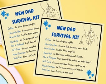 Överlevnadskit för nybliven pappa Förstagångspappan Blivande pappa Present till fars dag Present till nybliven pappa Presentask för nybliven pappa Pappalåda Pappaskit