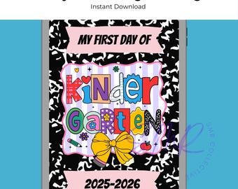 First Day of School Sign First Day of School Printable First Day of School Printable,Back to School Sign First Day of Kindergarten First Day