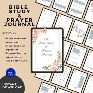 Prayer Journal bible study journal printable prayer journal prayer devotional Christian Devotional digital prayer journal digital journal