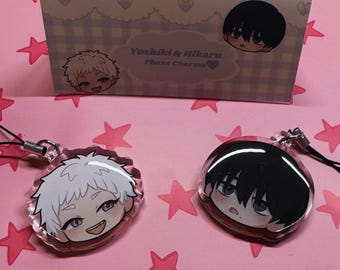 TSHD El verano Hikaru murió Llaveros para teléfono (Yoshiki y Hikaru)
