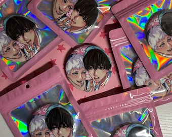 TSHD The Summer Hikaru Died Glitter Can Badge