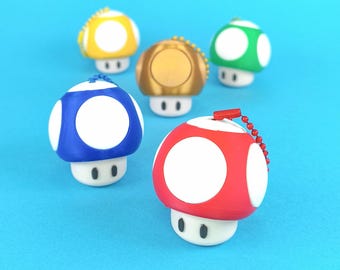 Pilz Fidget Clicker Schlüsselanhänger: Stress Relief Sensorisches Spielzeug