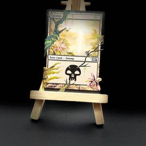 沼 swamp アーティスト拡張 サイン　alter art Mtg Altered Art Swamp - Etsy
