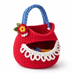 Crochet Peg Bag Pattern | Hanging & Free Standing Clothespin Holder | Handmade Crochet Organizer PDF