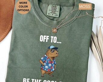Cool Dad Capybara Shirt, Funny Dad Gift Shirt, Off To Be The Cool Dad Tee, Comfort Colors® Dad Shirt,Fathers Day Gift Idea,Trendy Dad Outfit