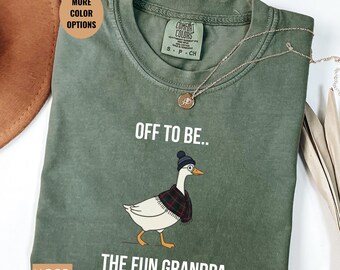 Fun Grandpa Goose Shirt, Funny Grandpa Shirt Gift, Off To Be Fun Grandpa Tee, Cute Grandpa Outfit Shirt, Fathers Day Grandpa Gift