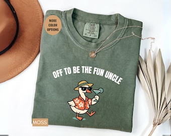 Fun Uncle Goose Shirt, Funny Uncle Gift Tee, Off To Be The Fun Uncle Shirt, Cool Uncle Shirt Gift, Family Humor Shirt, Trendy Goose Tee