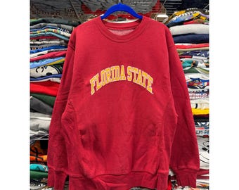 Steve & Barrys Florida State Seminoles Sweatshirt Mens XS Red FSU Crewneck 4780