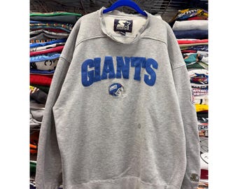 Vintage Starter New York Giants Sweatshirt Mens XL Grey NFL Football Crewneck