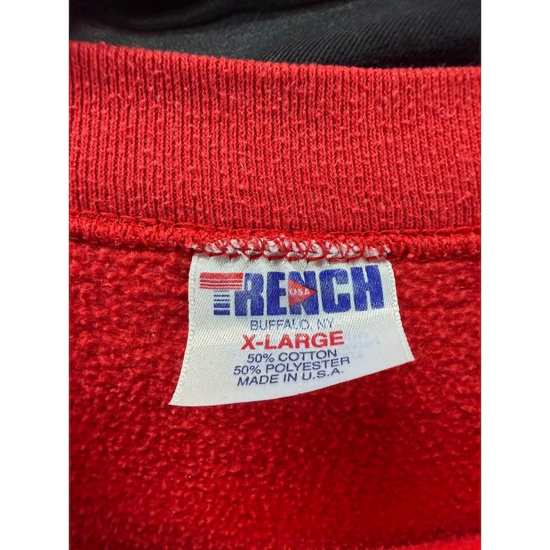 Vintage Kansas City Chiefs Sweatshirt Trench Red XL NFL Football 90s USA Made image 7