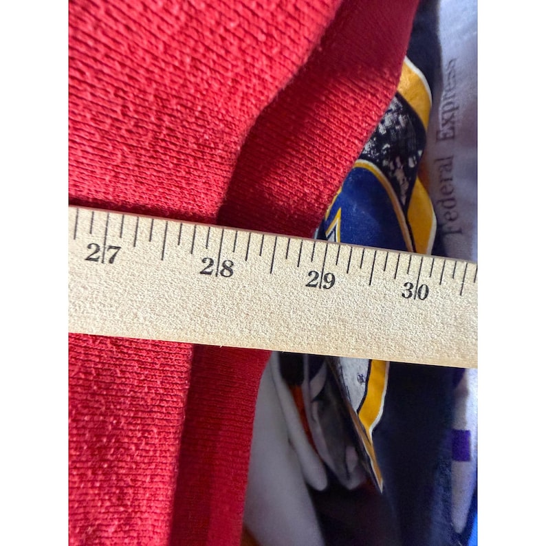 Vintage Kansas City Chiefs Sweatshirt Trench Red XL NFL Football 90s USA Made image 8