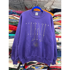 Vintage 90s Jerzees University of Northern Iowa UNI Purple Sweatshirt XL