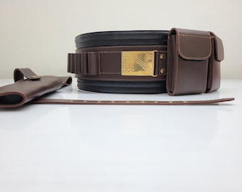 Mandalorian Leather Belt Cosplay Prop - Book of Boba Fett Costume Accessory Star Wars Outfit