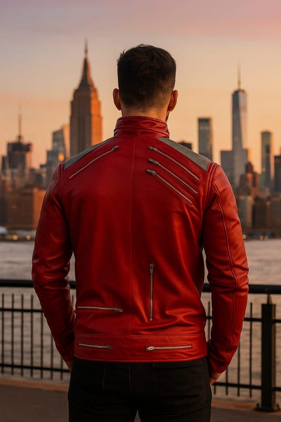 マイケル・ジャクソン「Beat It」レッドレザージャケット：ユニ