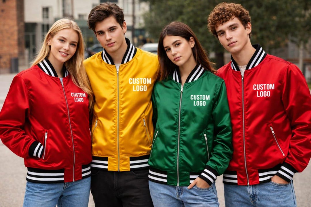 Custom Team Bomber Jacket, Personalized Logo Varsity Jacket, Matching ...