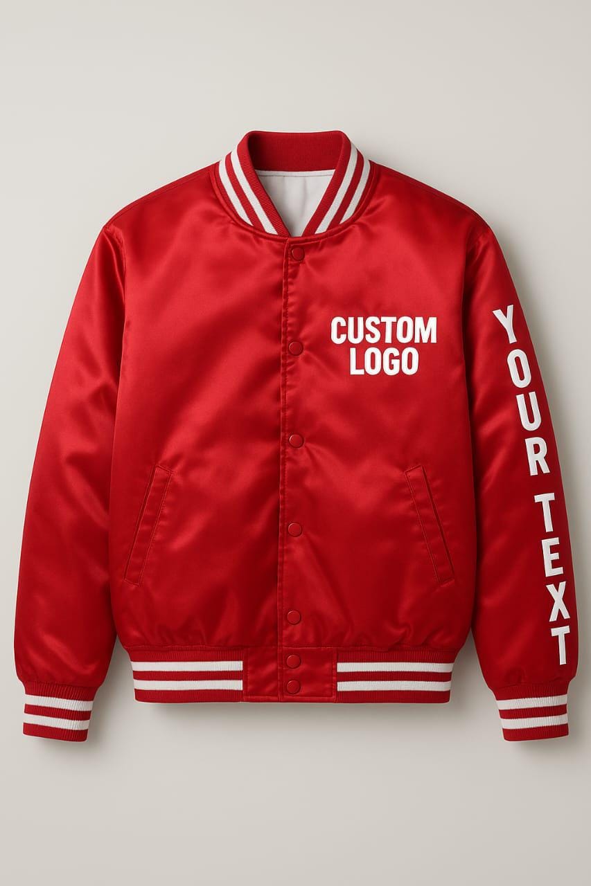 Veste Holloway Varsity Letter Rouge - Laine Et Cuir Vintage Taille L Adulte - Années 60-90