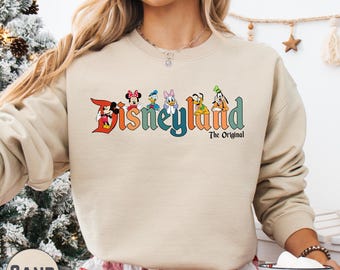 Mickey and Friends Disneyland Sweatshirt, The Original Family Vacation Pullover, Disney Trip Matching Sweatshirt, Retro Disney Sweatshirt