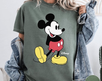 Retro Mickey Mouse Comfort Colors Shirt, Classic Pose Disney Tee, Vintage Mickey Trip Shirt, Magical Park Shirt, Disney Gift for Fan