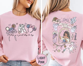 Disney Princess Esmeralda Sweatshirt, Hunchback of Notre Dame Two Sided Fairytale Matching Birthday Girl Trip Sweater
