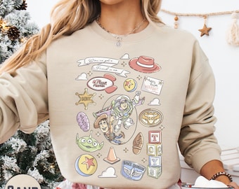 Retro Toy Story Sweatshirt, You've Got A Friend Disney Friends Woody Buzz Hamm Hoodie Disneyland Trip Shirt