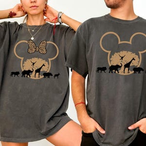 Magical Animal Kingdom 2026 Comfort Colors Shirt, Custom Safari Mouse Couple Tee, Matching Family Trip Shirt