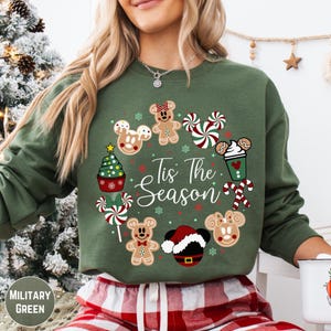 Tis The Season Magical Sweatshirt, Mouse Couple Gingerbread Hoodie, Cute Holiday Pullover, Cozy Retro Christmas Gift