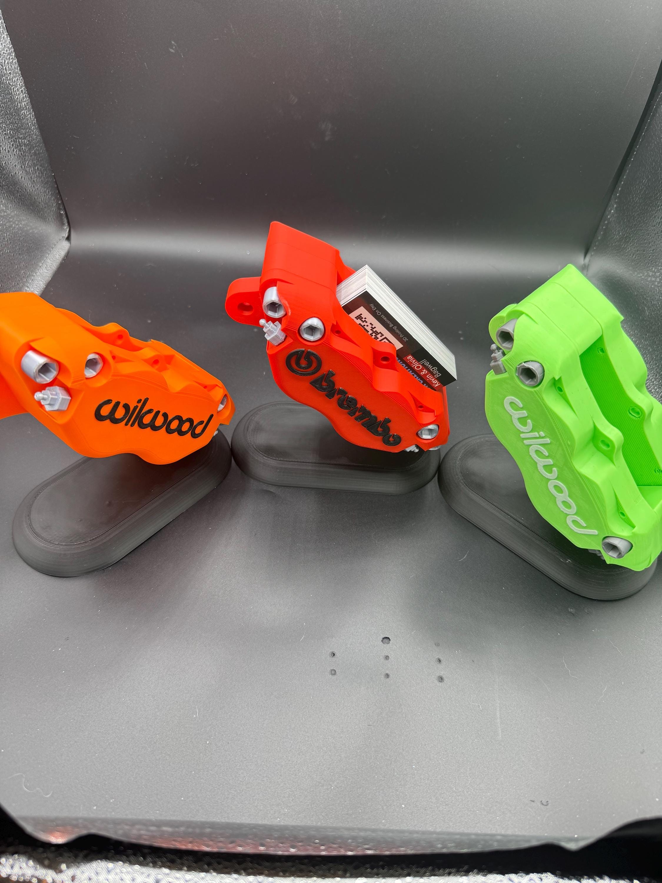 3D Printed Brake Caliper Business Card Holder | Automotive Desk Decor ...
