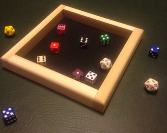 Square Wooden Game/Dice Tray