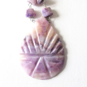 Purple Mexican Agate Necklace Hecho En Mexico