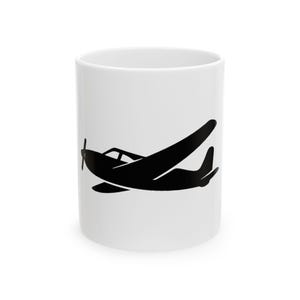 Airplane Ceramic Mug - Perfect Coffee Cup for Aviation Enthusiasts (11oz, 15oz)
