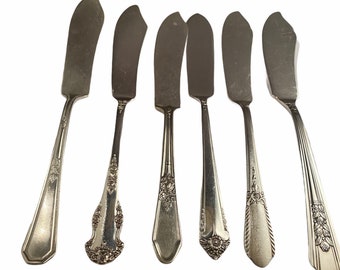 6 Butter Knives - Spreaders - Master Butter