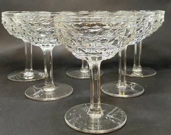 6 Fostoria Americana Coupe Glasses