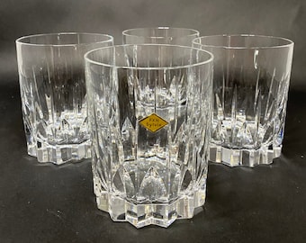 5 Crystal Old Fashioned Glasses